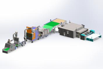 HJ-polyesterivanan tuotantolinja